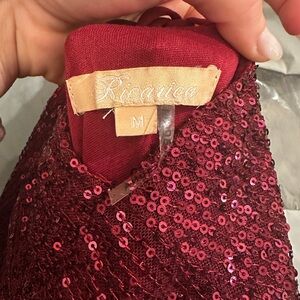 Ricorica Red Sequin Dress